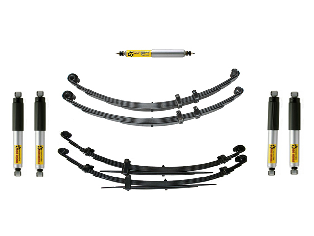 Tough Dog 2 Inch (50mm) Lift Kit Suitable For Nissan Patrol MQ with Tough Dog Adj Shocks - MQSTFRTA